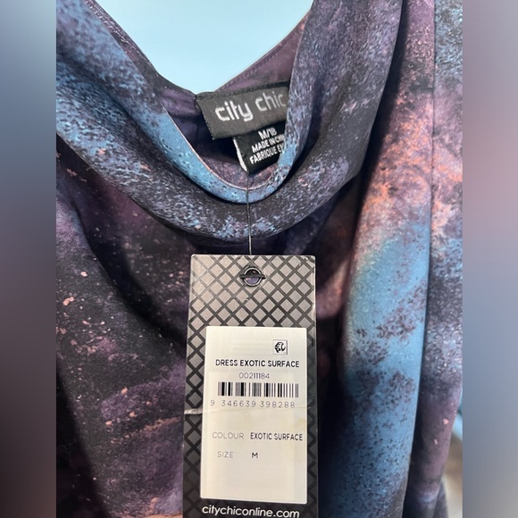 City chic size 18 (M) NWT! Exotic Surface Dress - Picture 3 of 4